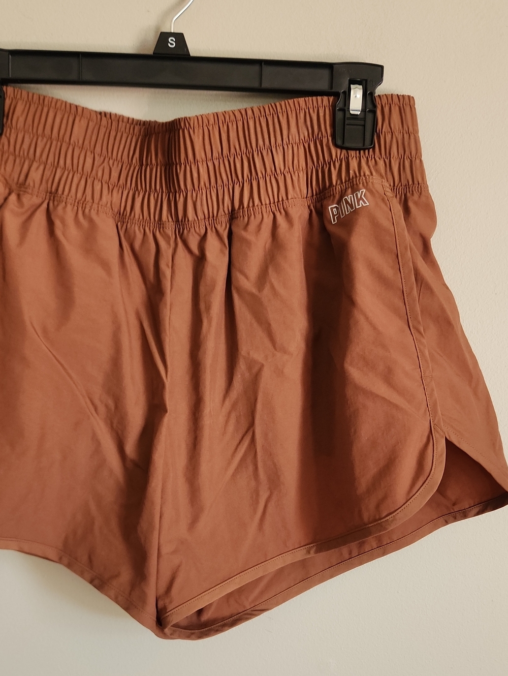 PINK Victoria's Secret Rust-Colored Athletic Shorts